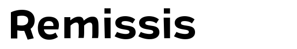 Remissis font preview
